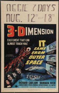 4p0099 IT CAME FROM OUTER SPACE 3D WC 1953 Ray Bradbury & Jack Arnold classic 3-D sci-fi, Smith art!