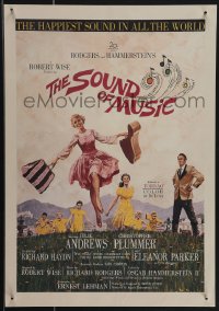 4p0107 SOUND OF MUSIC WC 1965 classic Terpning artwork of Julie Andrews, TODD-AO, color by DeLuxe!