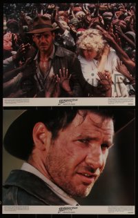 4p0593 INDIANA JONES & THE TEMPLE OF DOOM 7 color 11x14 stills 1984 Lucas, Spielberg, Ford & Capshaw!