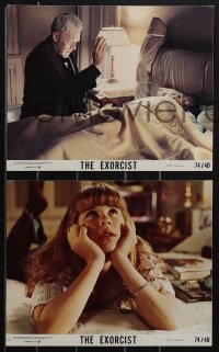 4p1095 EXORCIST 8 8x10 mini LCs 1974 William Friedkin classic, Burstyn, Blair, Van Sydow, Miller!