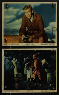 4p1109 SPIRIT OF ST. LOUIS 7 color 8x10 stills 1957 James Stewart as Lindbergh, Billy Wilder!