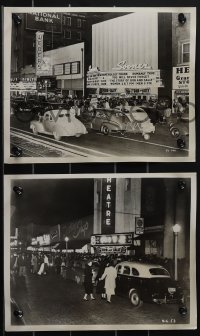 4p1055 STORY OF BOB & SALLY 20 8x10 stills 1948 great candids of theaters with cool vintage cars!