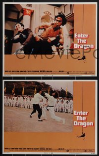 4p0572 ENTER THE DRAGON 8 LCs 1973 Bruce Lee kung fu classic, the movie that made him a legend!