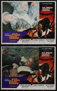 4p0574 FOOD OF THE GODS 8 LCs 1976 Marjoe Gorner, Ida Lupino, attack of giant rats!