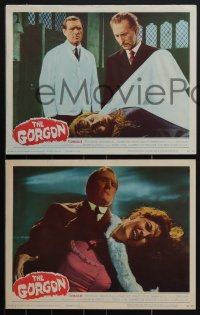 4p0600 GORGON 5 LCs 1965 great images of Peter Cushing, Terence Fisher directed Hammer horror!