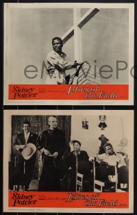 4p0581 LILIES OF THE FIELD 8 LCs 1963 Sidney Poitier helps Lilia Skala & nuns build a chapel!