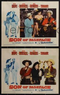 4p0590 SON OF PALEFACE 8 LCs 1952 Roy Rogers, Trigger, Bob Hope & sexy Jane Russell!