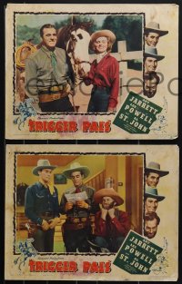 4p0610 TRIGGER PALS 3 LCs 1939 Art Jarrett, Lee Powell, Al Fuzzy St. John, Dorothy Faye, ultra rare!