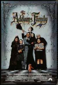 4r0667 ADDAMS FAMILY 1sh 1991 Raul Julia, Anjelica Huston, Christina Ricci, Christopher Lloyd!