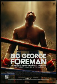 4r0695 BIG GEORGE FOREMAN advance DS 1sh 2023 Miraculous Story of Heavyweight Champion of the World!