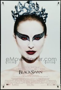 4r0702 BLACK SWAN advance DS 1sh 2010 wonderful image of ballet dancer Natalie Portman!