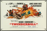 4r0167 THUNDERBALL #4001/5000 24x36 commercial poster 1995 art of Connery as Bond by McGinnis!