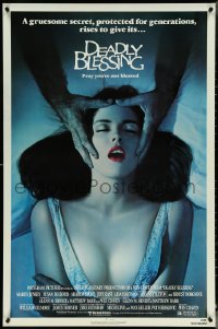 4r0736 DEADLY BLESSING 1sh 1981 Wes Craven, a gruesome secret protected for generations rises!