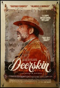 4r0737 DEERSKIN DS 1sh 2020 Quentin Dupieux's Le Daim, Oscar Winner Jean Dujardin, killer style!