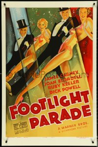 4r0085 FOOTLIGHT PARADE S2 poster 2001 classic deco art of Cagney, Blondell, Keeler, Powell!