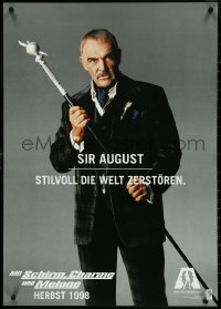 4r0183 AVENGERS teaser German 1998 Sean Connery as Sir August - destroying the world in style!