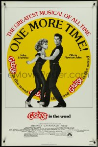 4r0777 GREASE 1sh R1980 John Travolta & Olivia Newton-John in a most classic musical, one more time!