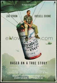 4r0778 GREATEST BEER RUN EVER advance DS 1sh 2022 Zac Effron, Russell Crowe, Bill Murray, wacky!