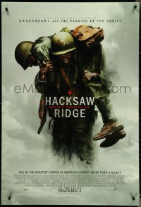 4r0781 HACKSAW RIDGE advance DS 1sh 2016 Andrew Garfield as PFC Desmond Doss, directed by Mel Gibson!