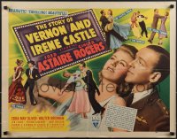 4r0371 STORY OF VERNON & IRENE CASTLE 1/2sh 1939 images of Fred Astaire & Ginger Rogers, ultra rare!