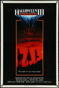 4r0784 HALLOWEEN III 1sh 1982 Season of the Witch, horror sequel, the night no one comes home!