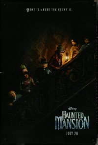 4r0790 HAUNTED MANSION teaser DS 1sh 2023 Walt Disney, Rosario Dawson, home is where the haunt is!