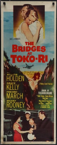 4r0454 BRIDGES AT TOKO-RI insert 1954 Grace Kelly, William Holden, Korean War, by James Michener!