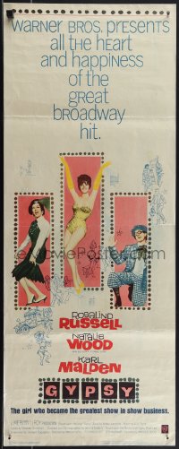 4r0469 GYPSY insert 1962 wonderful artwork of Rosalind Russell & sexiest Natalie Wood!