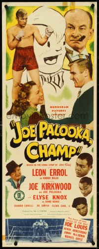 4r0475 JOE PALOOKA CHAMP insert 1946 Kirkwood, Knox, Ham Fisher, boxing champ Joe Louis, ultra rare!