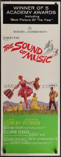 4r0502 SOUND OF MUSIC insert 1965 classic Howard Terpning art of Julie Andrews & top cast!