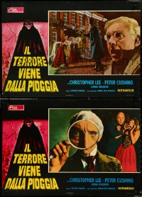 4r0412 CREEPING FLESH set of 7 Italian 18x26 pbustas 1973 Christopher Lee, Peter Cushing!