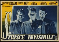 4r0434 INVISIBLE STRIPES Italian 13x19 pbusta 1949 George Raft, William Holden, Humphrey Bogart!