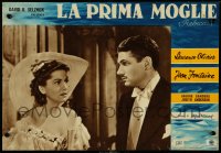 4r0435 REBECCA Italian 13x19 pbusta R1951 Alfred Hitchcock, Laurence Olivier, Joan Fontaine!