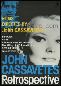 4r0571 JOHN CASSAVETES RETROSPECTIVE Japanese 1990s cool image of Gena Rowlands & director!