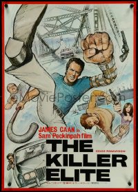 4r0578 KILLER ELITE art style Japanese 1976 great different art of James Caan, directed by Sam Peckinpah!