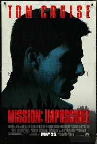 4r0862 MISSION IMPOSSIBLE advance DS 1sh 1996 Tom Cruise, Jon Voight, Brian De Palma directed!