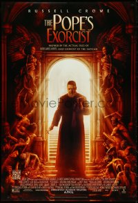 4r0883 POPE'S EXORCIST advance DS 1sh 2023 Russell Crowe in title role as Father Gabriel Amorth!