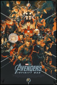 4r0004 AVENGERS: INFINITY WAR #2386/4805 24x36 art print 2018 Mondo, Matt Taylor, regular edition!