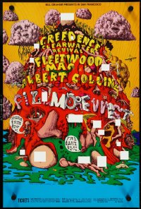 4r0314 CREEDENCE CLEARWATER REVIVAL/FLEETWOOD MAC/ALBERT COLLINS 14x21 music poster 1969 Conklin!