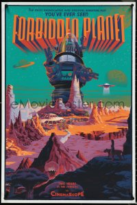 4r0019 FORBIDDEN PLANET signed #357/425 24x36 art print 2014 by Laurent Durieux, regular, Mondo!