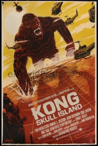 4r0038 KONG: SKULL ISLAND #23/95 24x36 art print 2017 Mondo, Francavilla, variant edition!