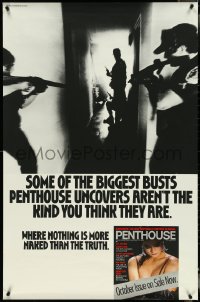 4r0233 PENTHOUSE 30x45 advertising poster 1990 some of biggest busts aren't what you think, sexy!