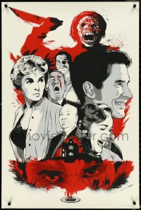 4r0049 PSYCHO signed #1/2 24x36 art print 2012 by Joshua Budich, Oh God, Mother! Blood! Blood!