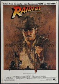 4r0306 RAIDERS OF THE LOST ARK 16x24 special poster 1981 adventurer Harrison Ford by Richard Amsel!