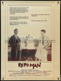 4r0232 REPO MAN half subway 1984 Estevez & Stanton take cars from deadbeats who don't pay!