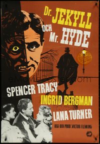 4r0171 DR. JEKYLL & MR. HYDE Swedish R1950s Tracy, Bergman, Stevenson, different & ultra rare!