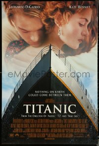 4r0963 TITANIC revised int'l DS A 1sh 1997 Leonardo DiCaprio, Kate Winslet, James Cameron!