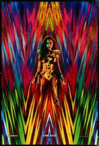 4r0998 WONDER WOMAN 1984 int'l teaser DS 1sh 2020 great colorful 80s inspired image of Gal Gadot!