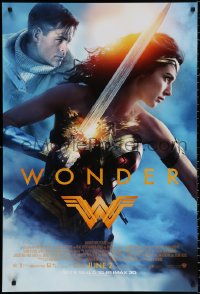 4r0994 WONDER WOMAN advance DS 1sh 2017 sexiest Gal Gadot in title role/Diana Prince, Chris Pine