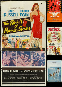 4s0589 LOT OF 5 FOLDED MISCELLANEOUS POSTERS 1950s-1980s great images from a variety of movies!